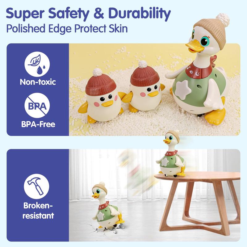 TinyNest™ Walking Light-Up Duck Toy