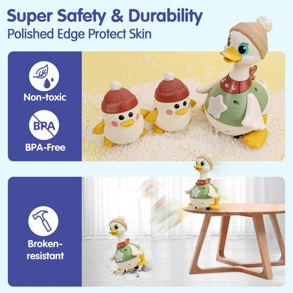 TinyNest™ Walking Light-Up Duck Toy